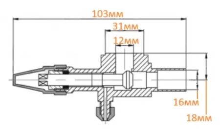 Вентиль запорный нагнетающий Bitzer 2DES-2Y-40S 2DES-3Y-40S